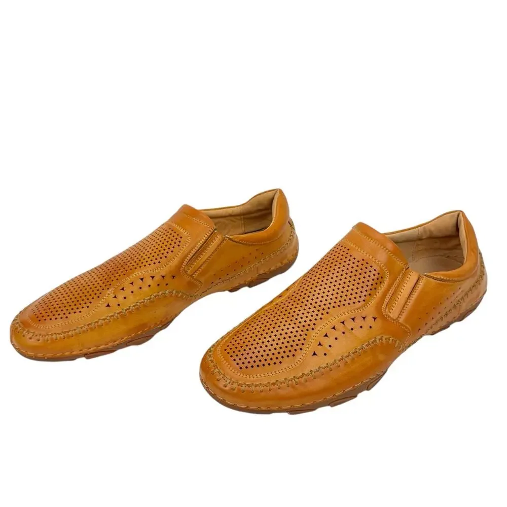 J75 by Jump Faux Leather Perforated Stretch Slip On Loafers Sz 13 Comfort Padded